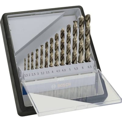 Bosch Accessories 2607019926 HSS Metaal-spiraalboorset 13-delig 1.5 mm, 2 mm, 2.5 mm, 3 mm, 3.2 mm, 3.5 mm, 4 mm, 4.5 mm, 4.8 mm, 5 mm, 5.5 mm, 6 mm,