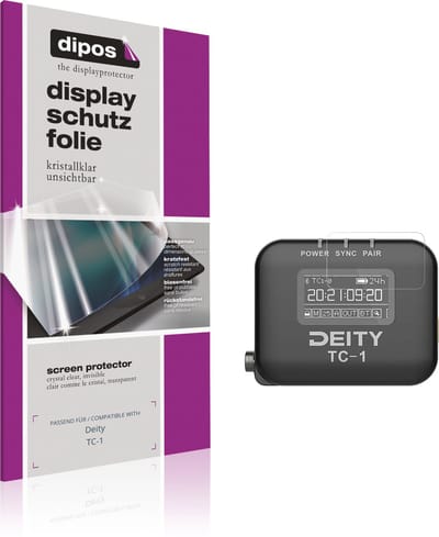 dipos – 4x Beschermfolie geschikt voor Deity TC-1 | Krasbestendige & heldere Screenprotector Ultra-Thin