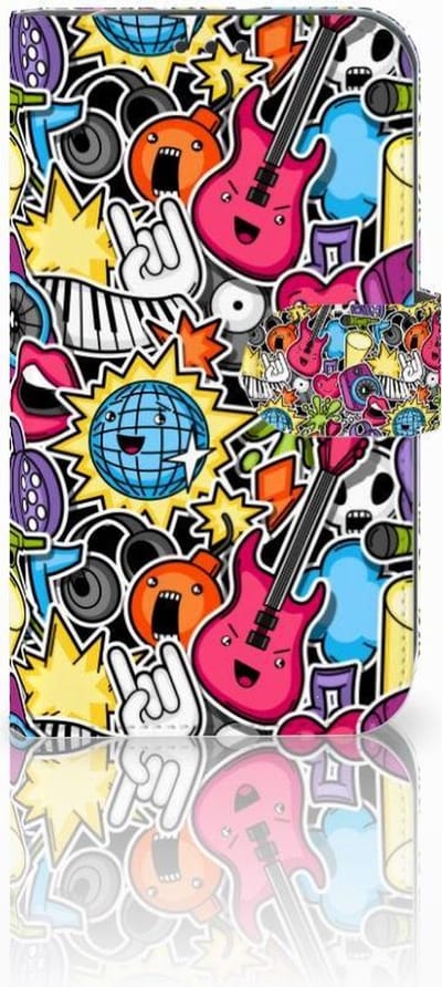 Samsung Galaxy Xcover 4 | Xcover 4s Wallet Case met Pasjes Punk Rock