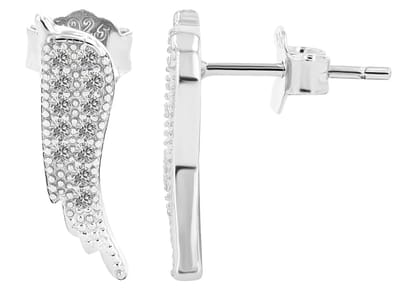 AKZENT Akzent Dames Oorbel "Melek" van 925 Sterlingzilver, gerhodineerd, duurzaam