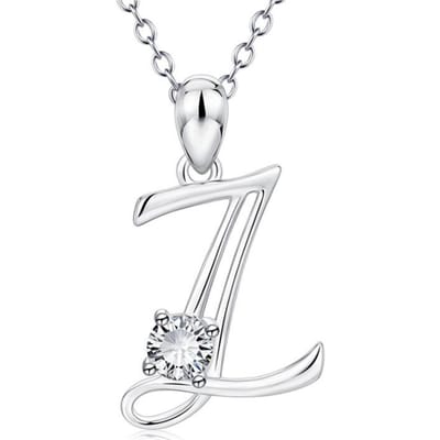 Modieuze Diamanten Ketting In Europese en Amerikaanse 26 Engelse Letters white