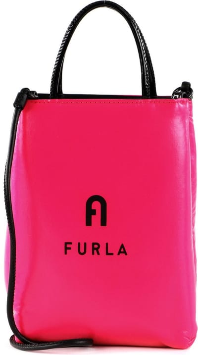 FURLA Telefoontasje Schoudertas Opportunity Vertical Crossbody Bag Neon Pink Neonroze
