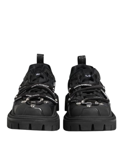 Dolce & Gabbana Zwarte Lage Veterschoenen voor Trekking