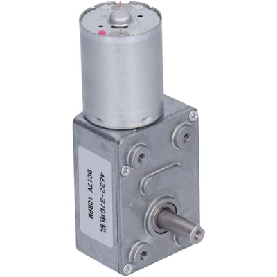 Moteur DC à engrenages Turbo Worm Auto-bloquant Métal 12V 10 tr/min Accessoire pour Bricolage 4632370 gray