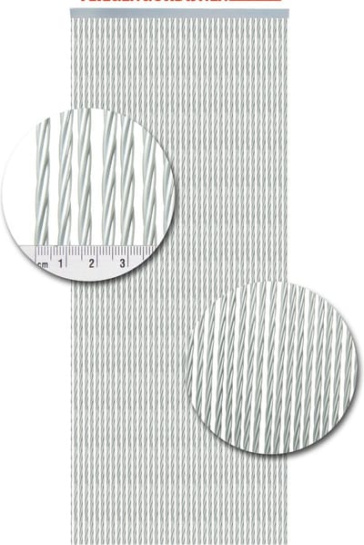 Vliegengordijnenexpert Napoli - Vliegengordijn - 100x240 cm - Zilver