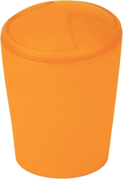Cosmetica-emmer met schommeldeksel - 2 liter - Oranje