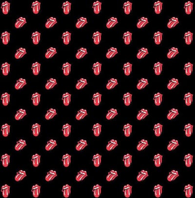The Rolling Stones - Tongues Bandana - Zwart
