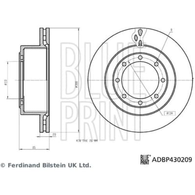 Remschijf BLUE PRINT ADBP430209
