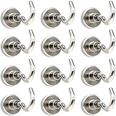 PromoHome Sterke Magneethaken Set - 12 Stuks voor Keuken en Berging