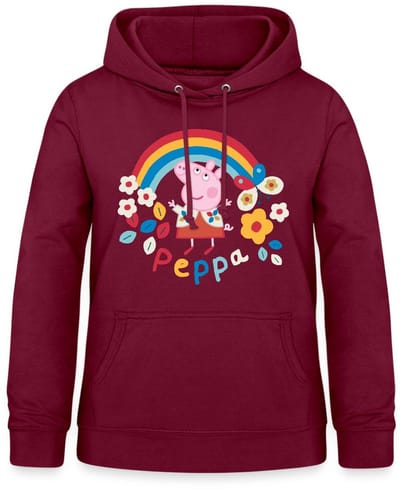 Peppa Pig Regenboog Hoodie Dames