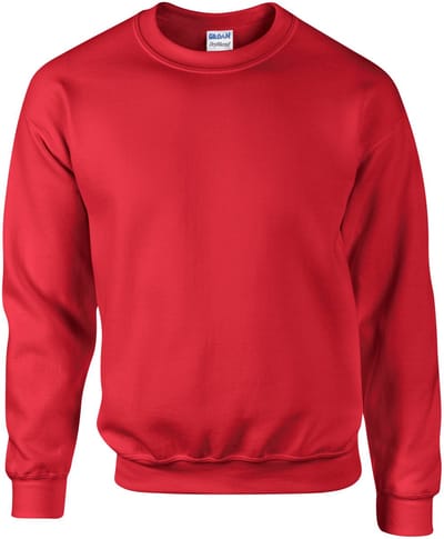 Gildan DryBlend Adult Set-In Crew Neck Sweatshirt (13 kleuren) (Rood)