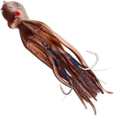 Simulation Squid Jigs Fishing Octopus Lures 250g Lifelike Jig with 10 Ink Tablets