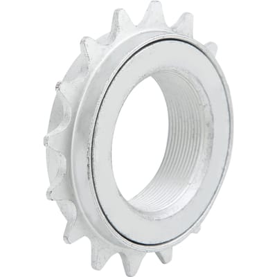 Volant d'inertie monovitesse en acier inoxydable 16 dents, accessoire pour vélo de route et de montagne gray