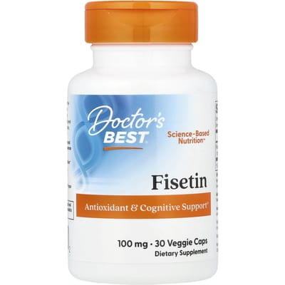 Doctor's Best, Fisetine met Novusetin, 100 mg, 30 Plantaardige Capsules
