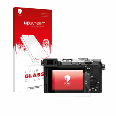 upscreen - Screenprotector voor Sony Alpha 7C II (ILCE-7CM2) - Folie Beschermfolie Beschermglas transparant