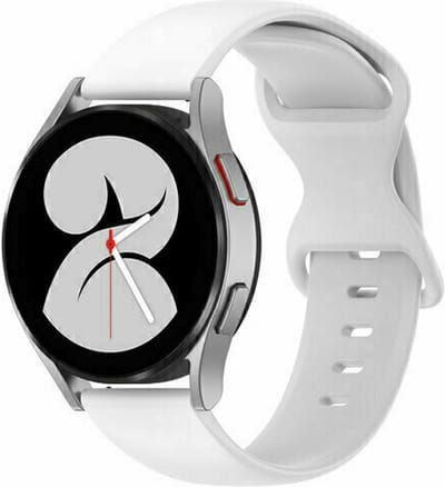 By Qubix - 22mm - Solid color sportband - Wit - geschikt voor Huawei Watch 3 / 4 / 5 (pro) - 46mm & geschikt voor Huawei Watch GT / GT 2 / GT 3 (pro) / GT 4 (pro) / GT 5 (pro) / GT 6 (pro) 46mm / Ultimate / Ultimate 2