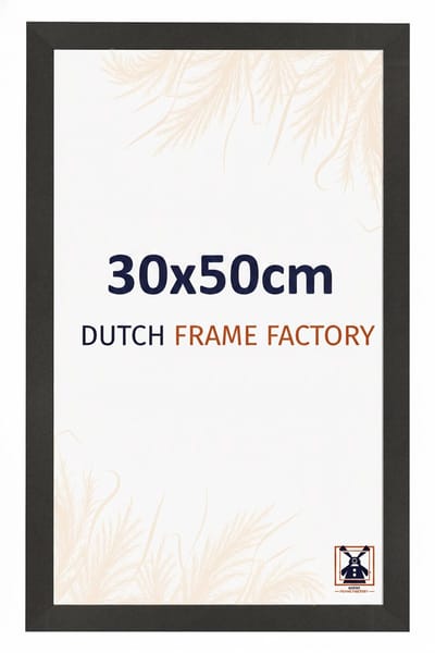 Fotolijst 30x50 cm - MDF - Zwart Mat - Benno