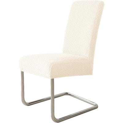 Stoelhoes Vier Seizoenen Elastisch Twill Eetstoelhoes Huis Hotel Eetstoel Stofdichte Hoes Stoelhoes High-end Gevoel 45*38*4cm beige