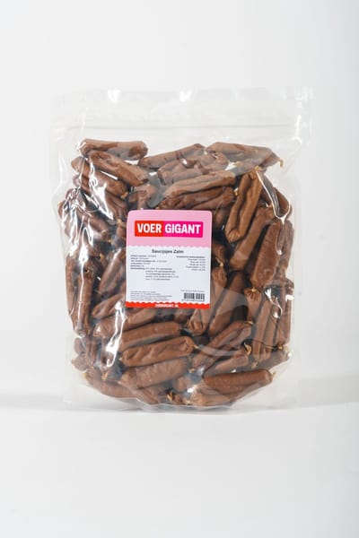 Voergigant - Saucijsjes - Zalm - 1 kg