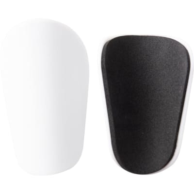 Loogdeel Mini Protège-tibias Résistants à l'usure Absorbant les chocs Protège-jambe de Football Protège-tibias d'Entraînement de Football 10X6cm blanc