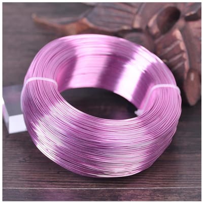 Metaaldraad Knutselen - Aluminium Draad - Sieraden Maken - Buigzaam En Sterk - 26 Meter - Roze