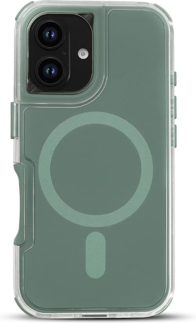Casemania Hoesje Geschikt voor Apple iPhone 16 Plus - Groen - Liquid Armor Case - Geschikt voor MagSafe