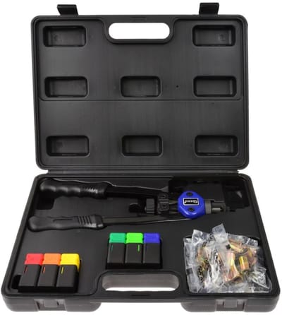 GEKO Riveter set - 6 maten - Chroom-molybdeen staal - 330mm - Inclusief moeren en koffer