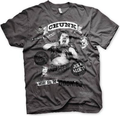 The Goonies Heren Tshirt -S- Chunk Jerk Alert Grijs