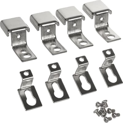 Set van montagebeugels voor LED panelen 595x595mm en 1195x295mm in het Z-vorm plafond / plafond (4 stuks Male, 4 stuks Female, 8 stuks schroeven) gemaakt van mangaanstaal MCE546
