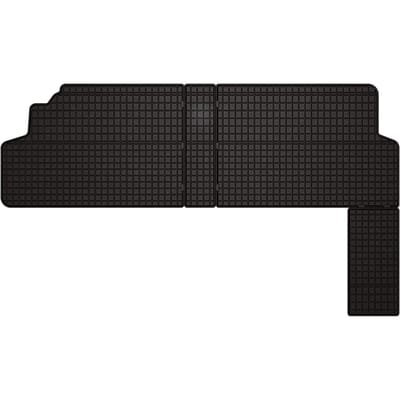 Wielganizator SolidPRO Serie - Autovloermatten Rubber - Toyota ProAce I 2e Rij - Zwarte, Aangepaste Pasvorm