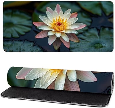 XXXL Muismat - Bureauonderlegger Pad - Gaming Kantoor - Waterdicht Wasbaar - 120x60cm - Wit
