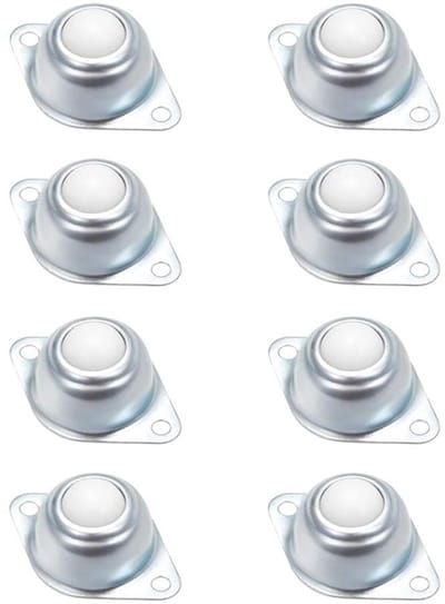 Dailygoods- Ball Transfer 8 Stuks - Nylon Meubelwielen - Zwenkwielen - Universele Roller - Flexibel Draaien - Handig en Praktisch