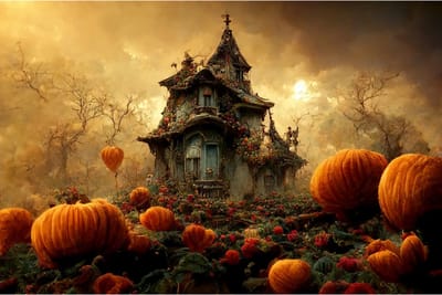 *SALE - Haunted House 2, Mint by Michelle decoupage papier A1