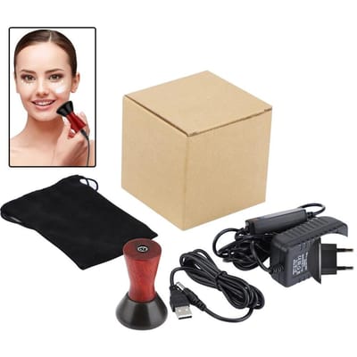 Elektrische verwarming Bian Stone Gua Sha Massager Warme kompressen Lichaamsfysiotherapie Tool Rug Gezicht Massage Warme Moxibustion Guasha Tool CN