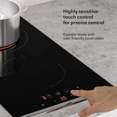 Compacte Keramische Kookplaat met 2 Zones en Touch Control