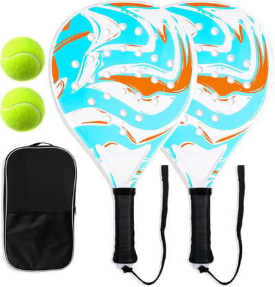 Pickleball Rackets - Sport Paddle - Buiten Sporten - UV Bestendig Materiaal - Set van 2 - Grijs