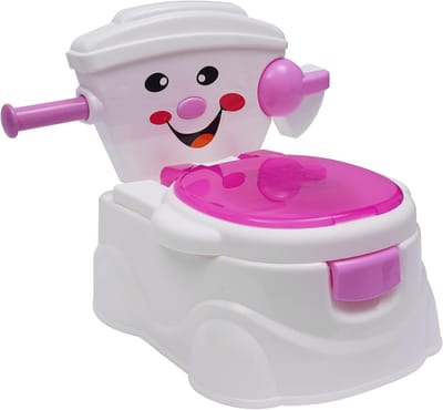 Kindvriendelijke Toilet Trainer voor Baby's - Potty Training Zitting met Deksel in Roze - Ideaal voor Zindelijkheidstraining en Comfortabel Gebruik
