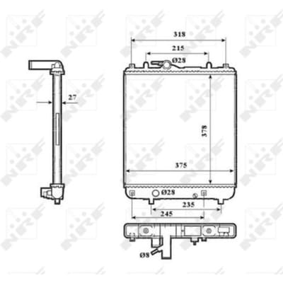Radiator, motorkoeling NRF 53825