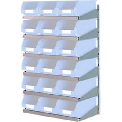 Wandrek 6 LK, 6 planken, zonder lades, L 1000 x B 640 x D 300 mm