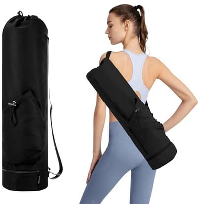 Yogatas met verstelbare schouderriem en ruim vak voor yogamat en accessoires