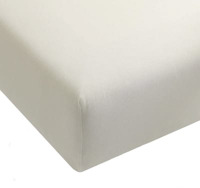 Hoeslaken Jersey Katoen - Ecru - 80x210 - 100% Katoen - Oeko-Tex gecertificeerd