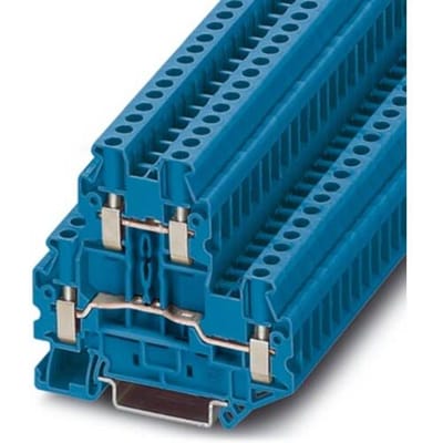 Phoenix Contact 3044791 Doorgangsserieklem 6.2 mm Schroeven Blauw 50 stuk(s)