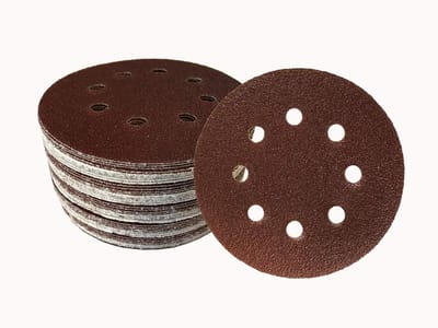 Dailygoods- Klittenbandslijpschijven 50 Stuks - Ø 125 mm - Korrel 80 - Geperforeerd 8 Gaten - Kunstharsgebonden - Lange Levensduur - Schuurschijven