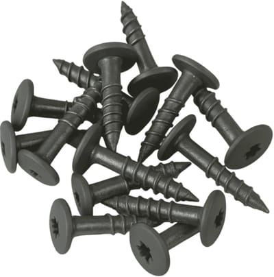 Schroeven voor montage Trespa platen - Torx 20 - 4,8x25mm - RVS - Deeldraad - Grijs RAL 7012 (100 stuks)