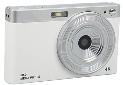 Store_9 - Digitale Camera - Kinderen - 4K Vlogging-camera - Wit - Beginnerscamera - Ideaal voor studenten - Ingebouwd LED-vullicht