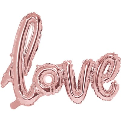 Folie ballon Love - 73x59cm - rose goud