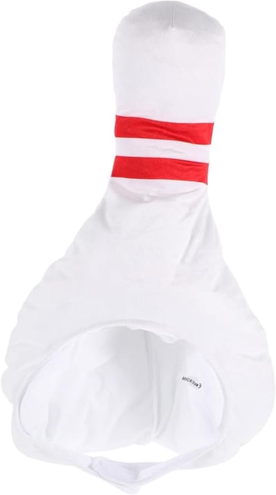 Grappige Bowling Pin Carnavalshoed voor Kostuumfeesten - Comfortabele Pluche Hoed voor Party's en Geschenkartikelen