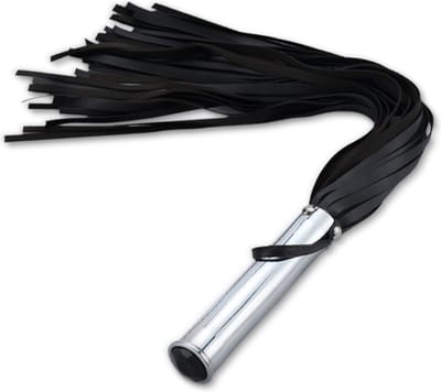 Fixxx - Aluminium Flogger met Verborgen Buttplug - Zwart