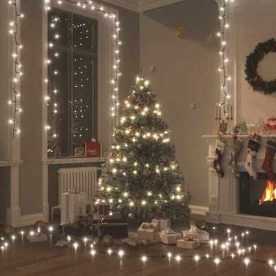 vidaXL - Lichtsnoer - 2000 - LED's - voor - binnen - en - buiten - IP44 - 200 - m - koudwit