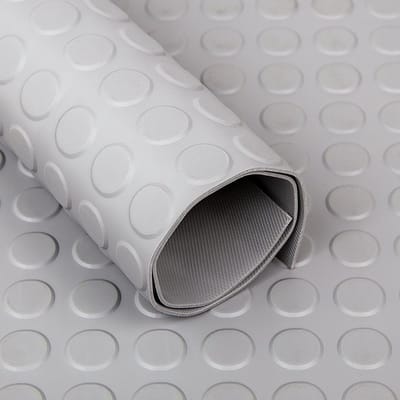 Rubbermagazijn - Noppenloper - Grijs - Dikte 3mm - 120cm breed - Lengte 10 meter